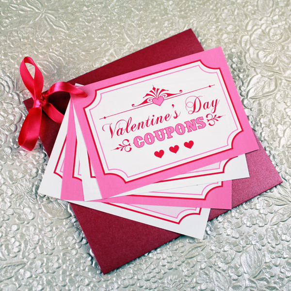 Valentine s Day Coupon Book Template Download Print