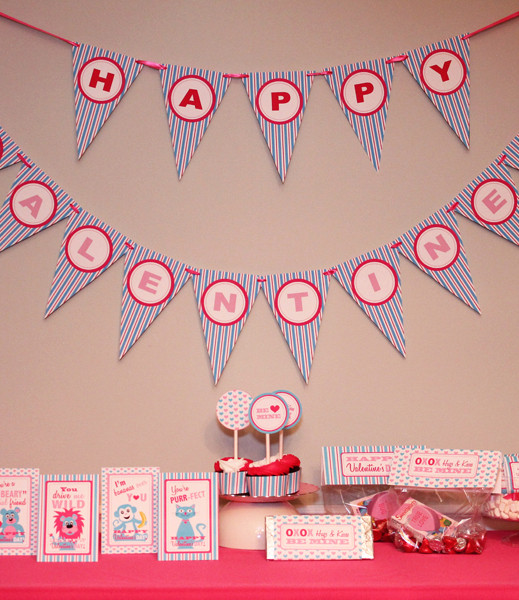 Valentine s Day Printable Bunting Download Print