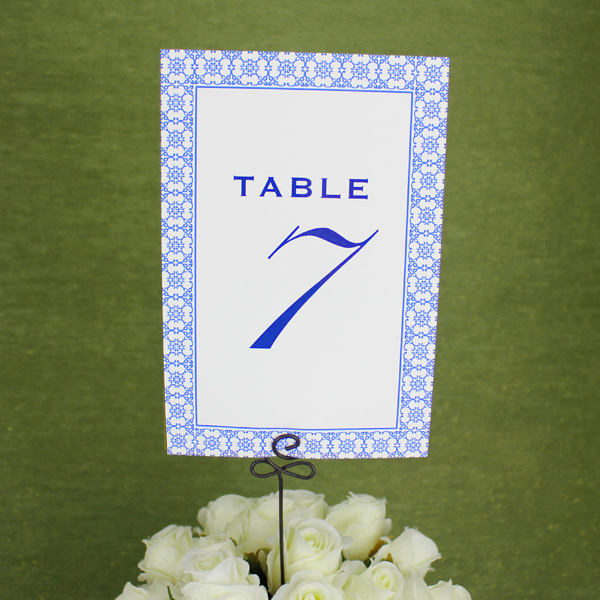 Printable Reception Table Number Template Download Print