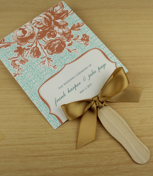 paddle-fan-wedding-program-template-vintage-floral-clover