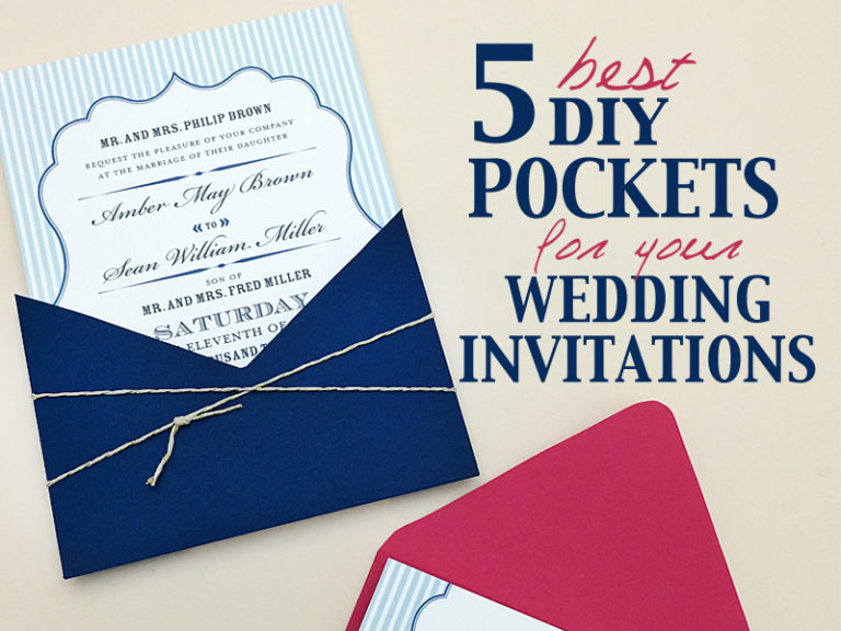 Best DIY Pocketfolds For Your Wedding Invitations